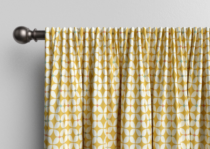 Zap, Butterscotch - Made to Measure Curtains - Image 9